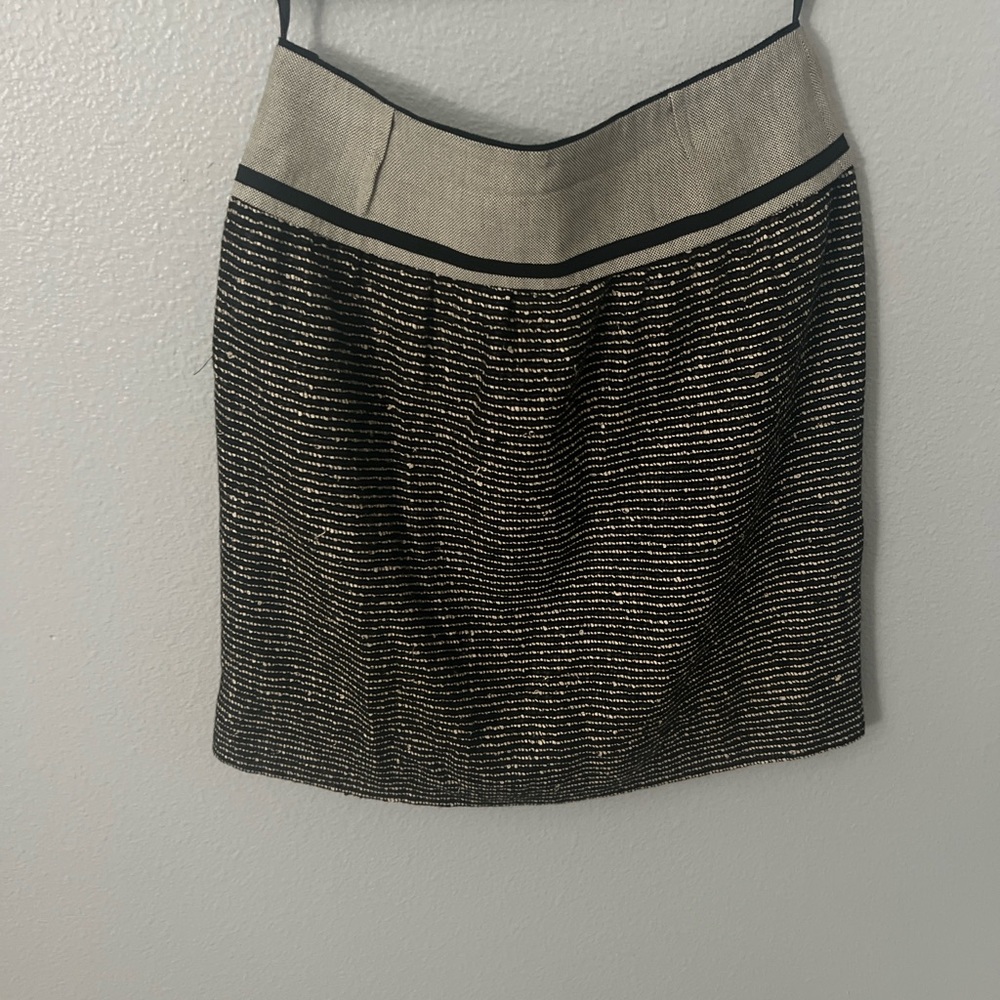 Chic Black and Cream Women's Pencil Skirt